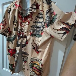 Men's Nautical Print Shirt